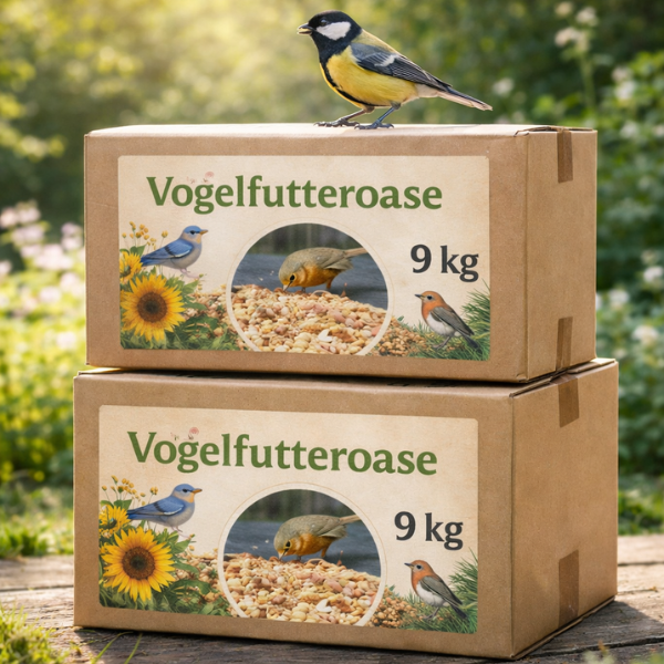 Vogelfutter im Vorrat