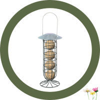 Winterliebe – Futterset für kleine Vögel: "schalenlos" + Futtersäule