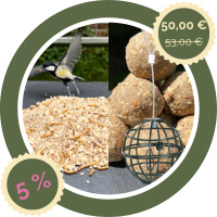 Süßes Terrassen-Vogelfutter-Set –...